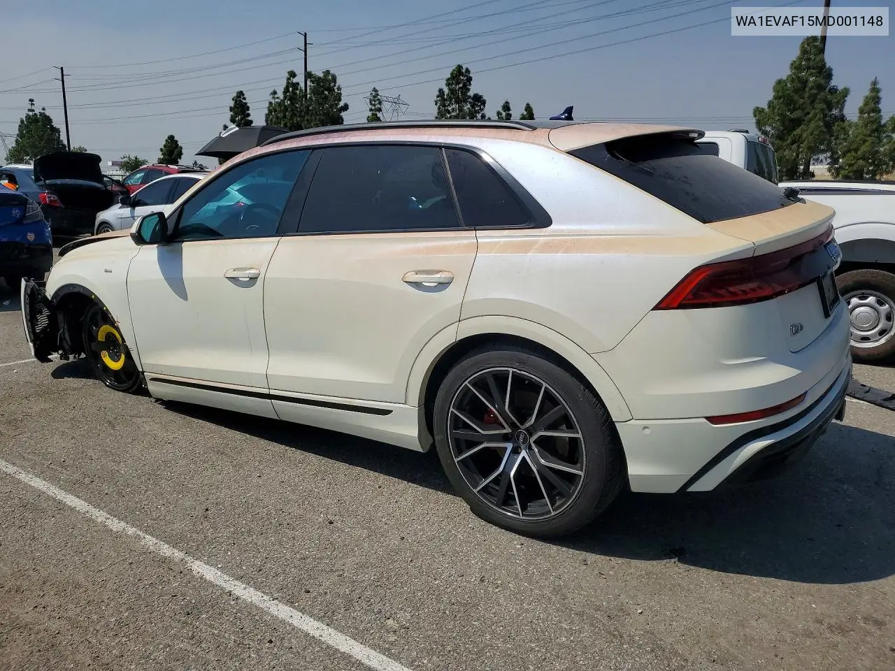 2021 Audi Q8 Premium Plus S-Line VIN: WA1EVAF15MD001148 Lot: 49027176
