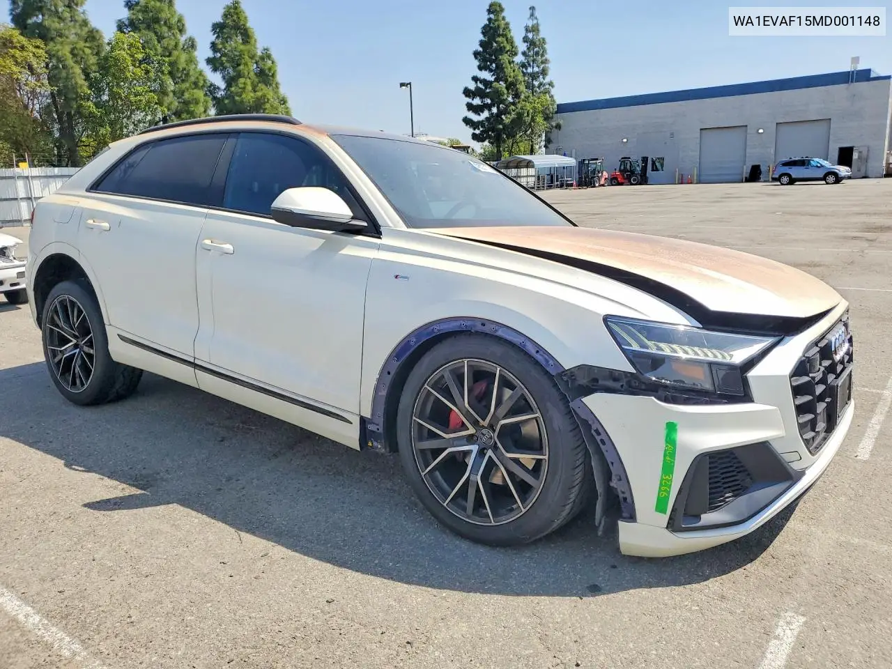 2021 Audi Q8 Premium Plus S-Line VIN: WA1EVAF15MD001148 Lot: 49027176