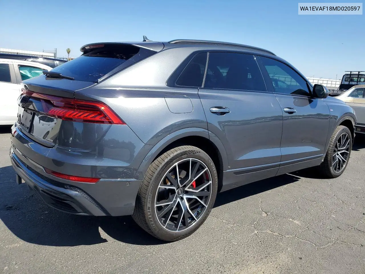2021 Audi Q8 Premium Plus S-Line VIN: WA1EVAF18MD020597 Lot: 53848666