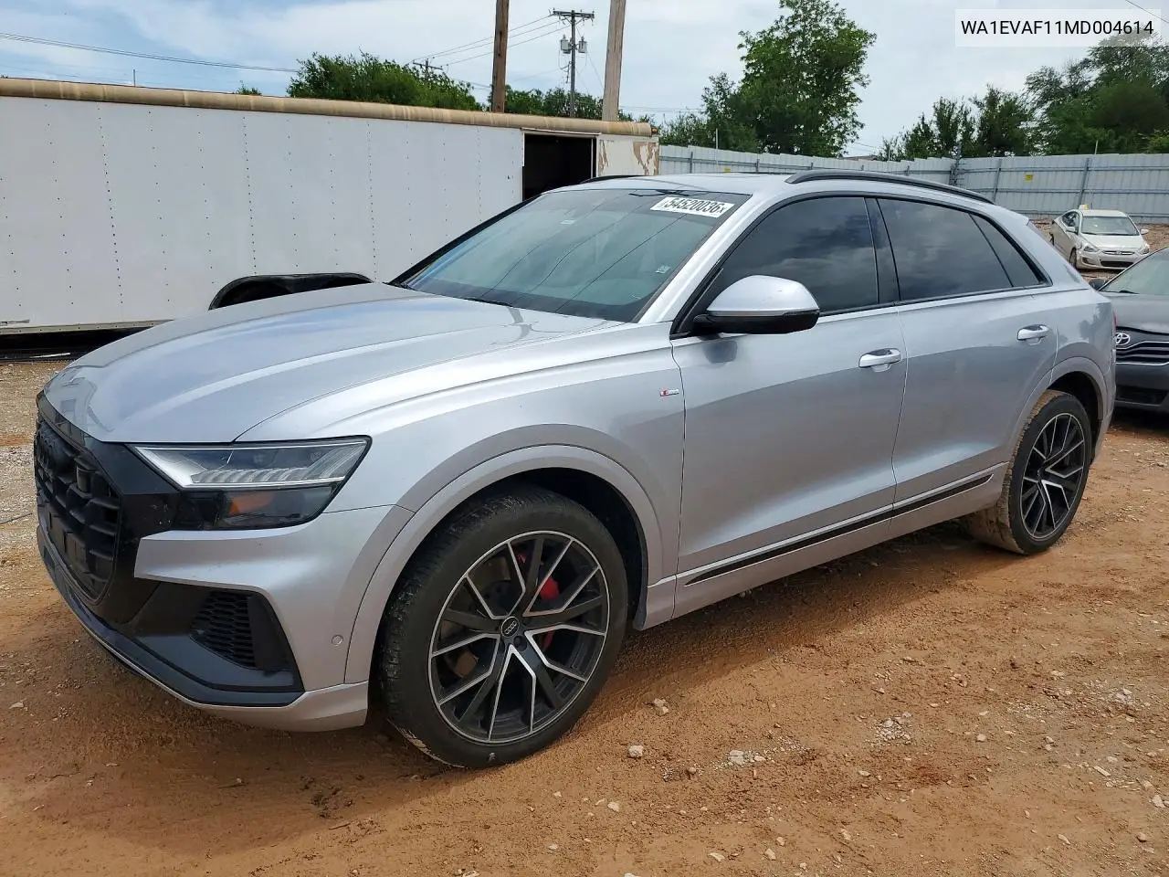 2021 Audi Q8 Premium Plus S-Line VIN: WA1EVAF11MD004614 Lot: 54520036
