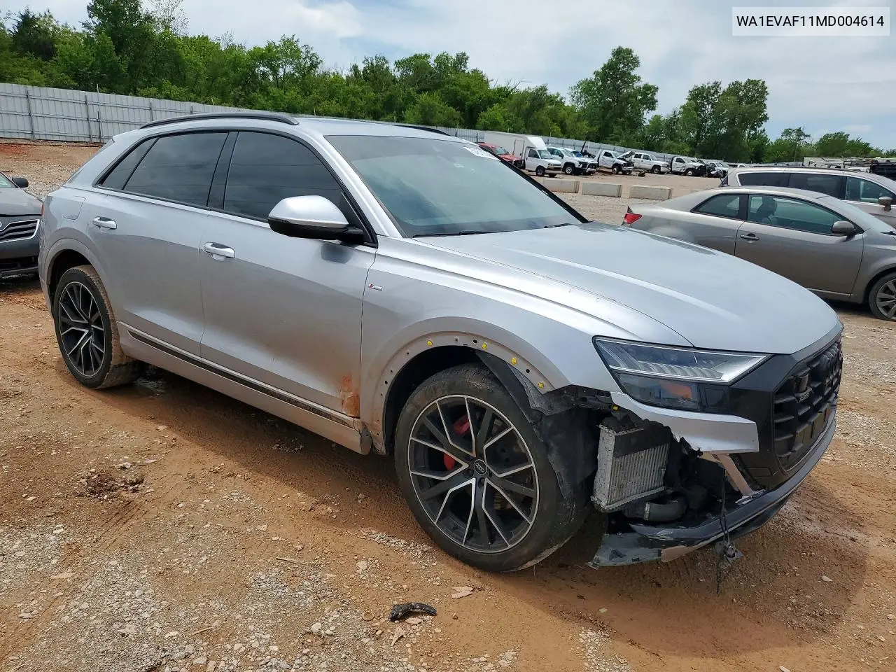 2021 Audi Q8 Premium Plus S-Line VIN: WA1EVAF11MD004614 Lot: 54520036
