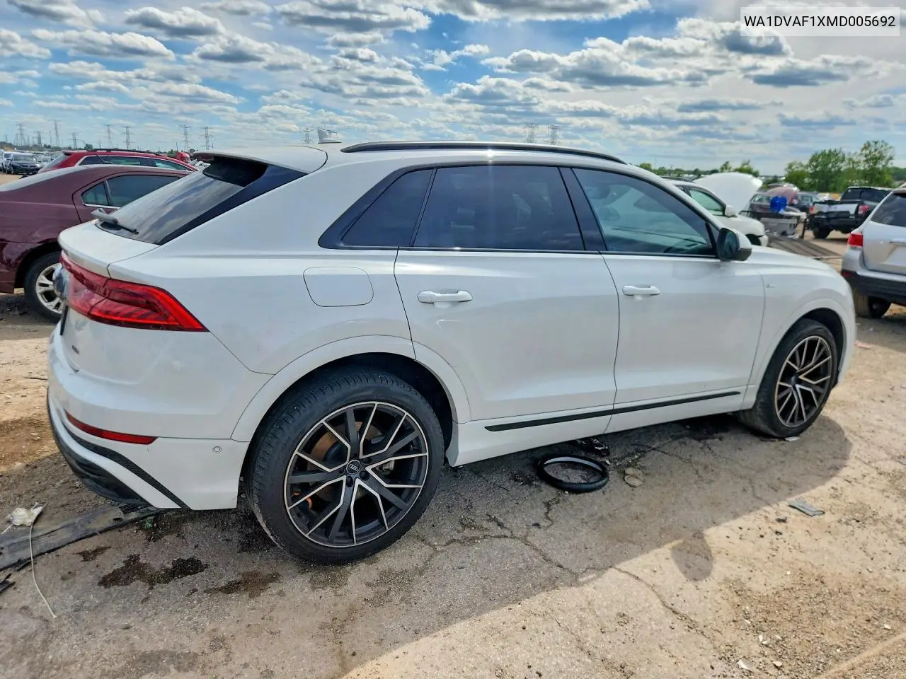 2021 Audi Q8 Progressiv VIN: WA1DVAF1XMD005692 Lot: 56847216