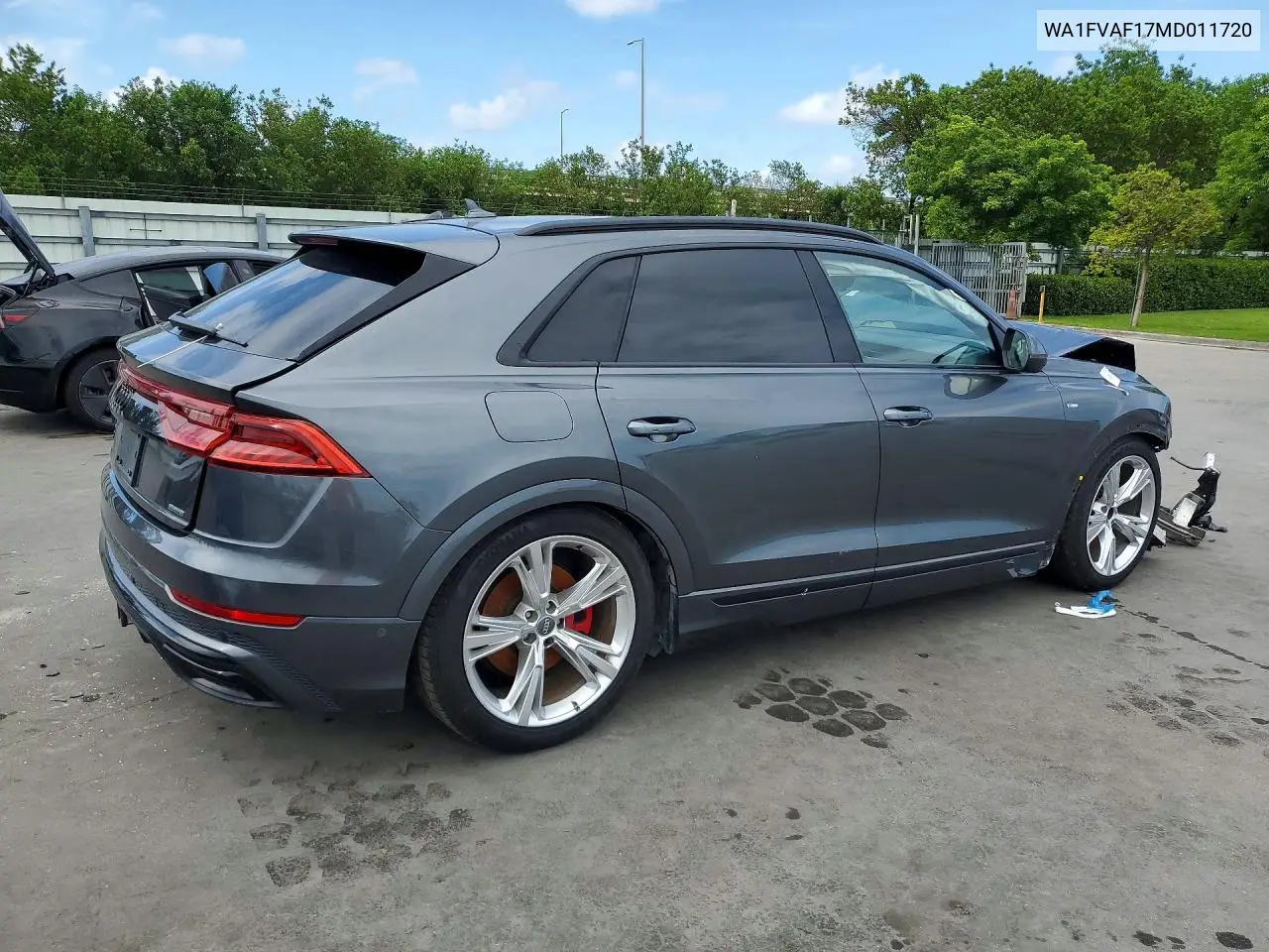 2021 Audi Q8 Prestige S-Line VIN: WA1FVAF17MD011720 Lot: 57169816