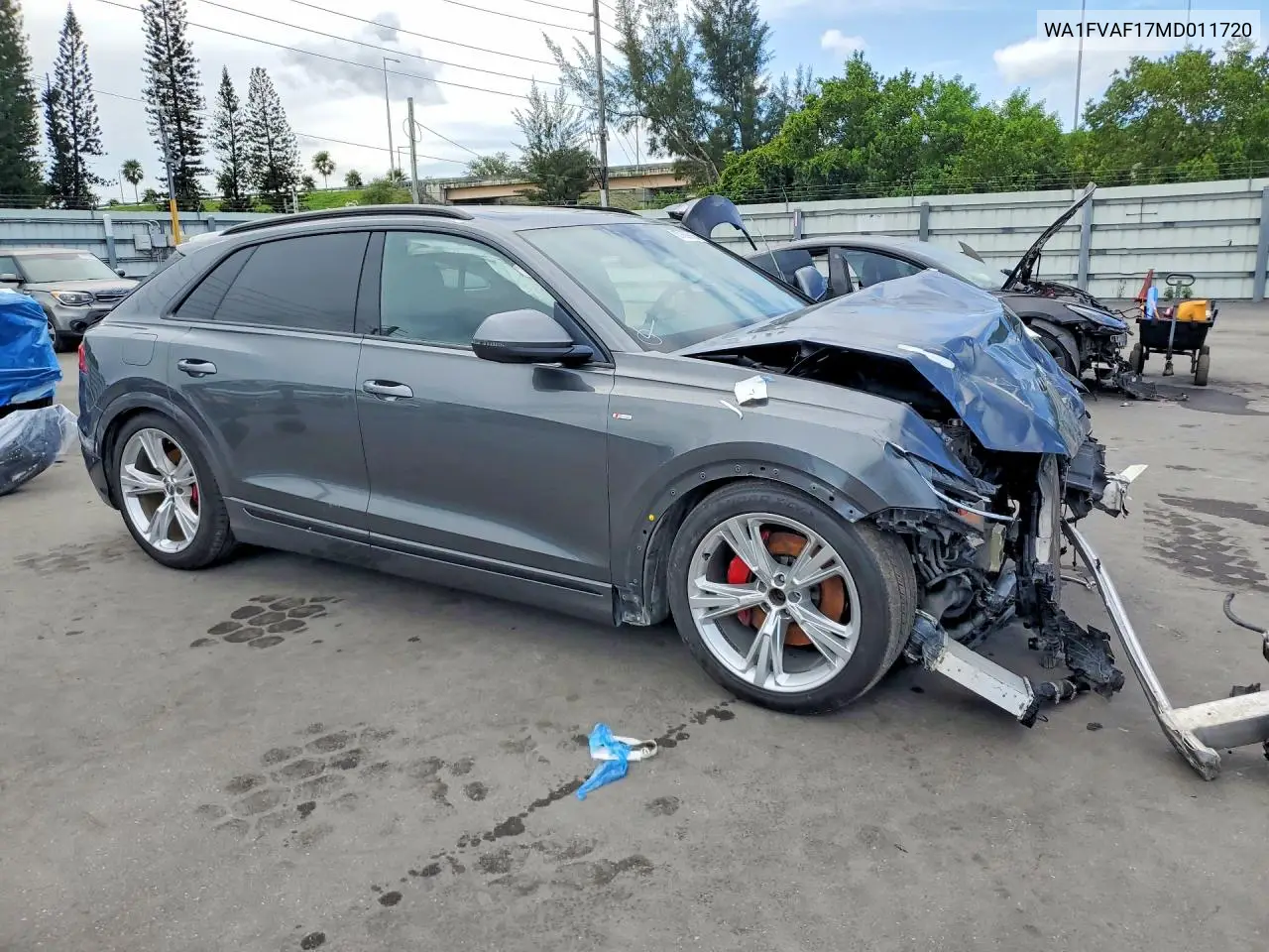 2021 Audi Q8 Prestige S-Line VIN: WA1FVAF17MD011720 Lot: 57169816