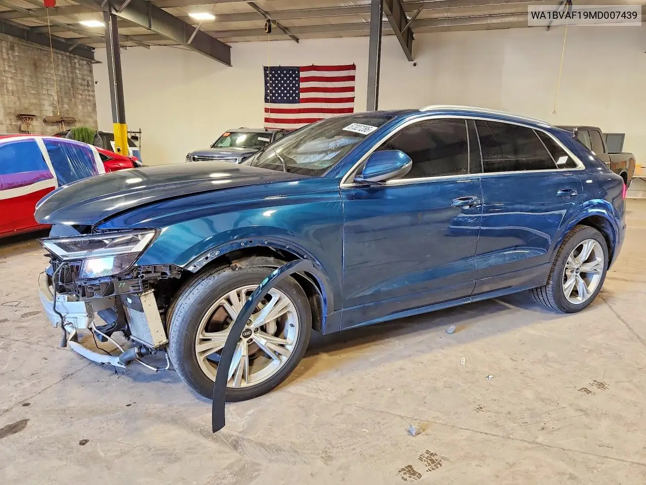 2021 Audi Q8 Premium Plus VIN: WA1BVAF19MD007439 Lot: 57327286
