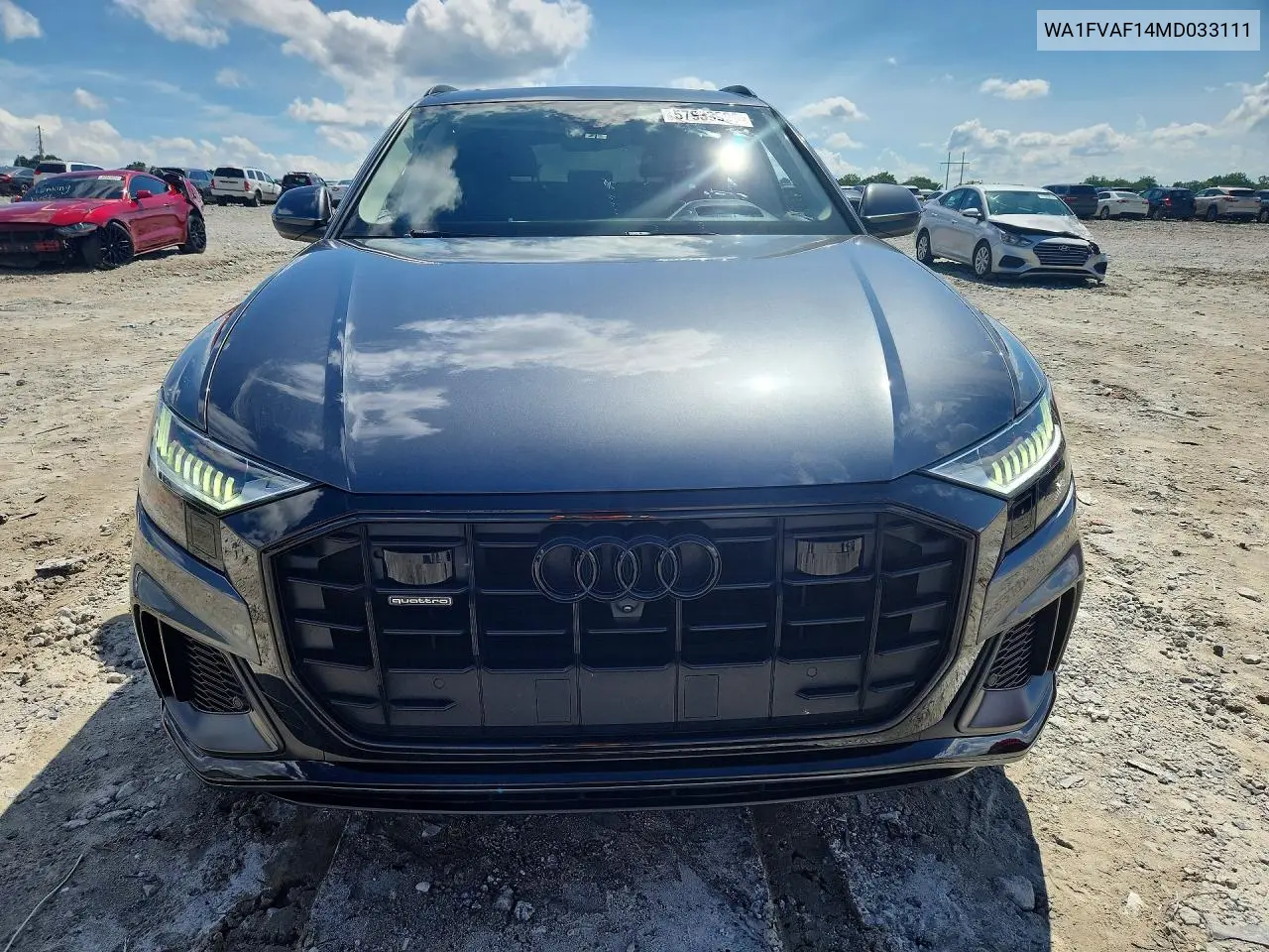 2021 Audi Q8 Prestige S-Line VIN: WA1FVAF14MD033111 Lot: 57939996
