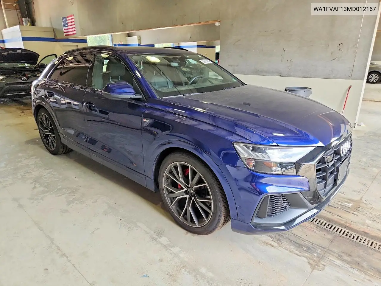 2021 Audi Q8 Prestige S-Line VIN: WA1FVAF13MD012167 Lot: 59323076