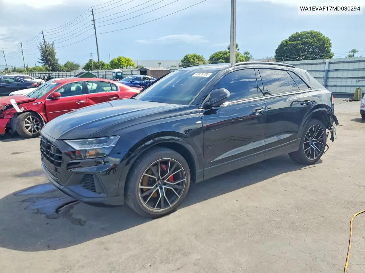 2021 Audi Q8 Premium Plus S-Line VIN: WA1EVAF17MD030294 Lot: 59839126