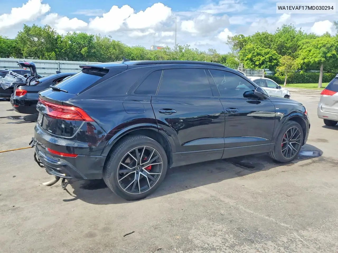 2021 Audi Q8 Premium Plus S-Line VIN: WA1EVAF17MD030294 Lot: 59839126