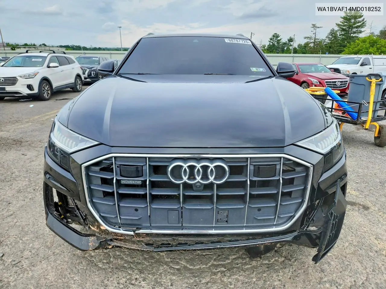 2021 Audi Q8 Premium Plus VIN: WA1BVAF14MD018252 Lot: 60787726