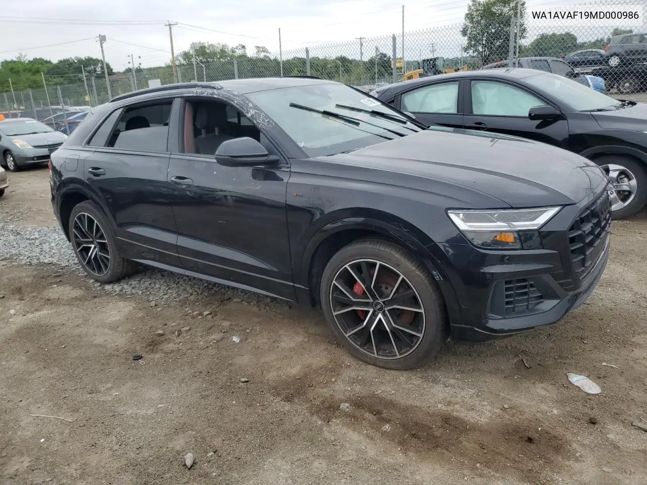 2021 Audi Q8 Premium VIN: WA1AVAF19MD000986 Lot: 68440165