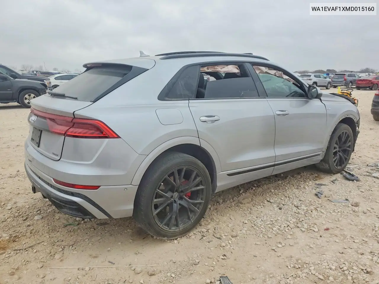 2021 Audi Q8 Premium Plus S-Line VIN: WA1EVAF1XMD015160 Lot: 75538325