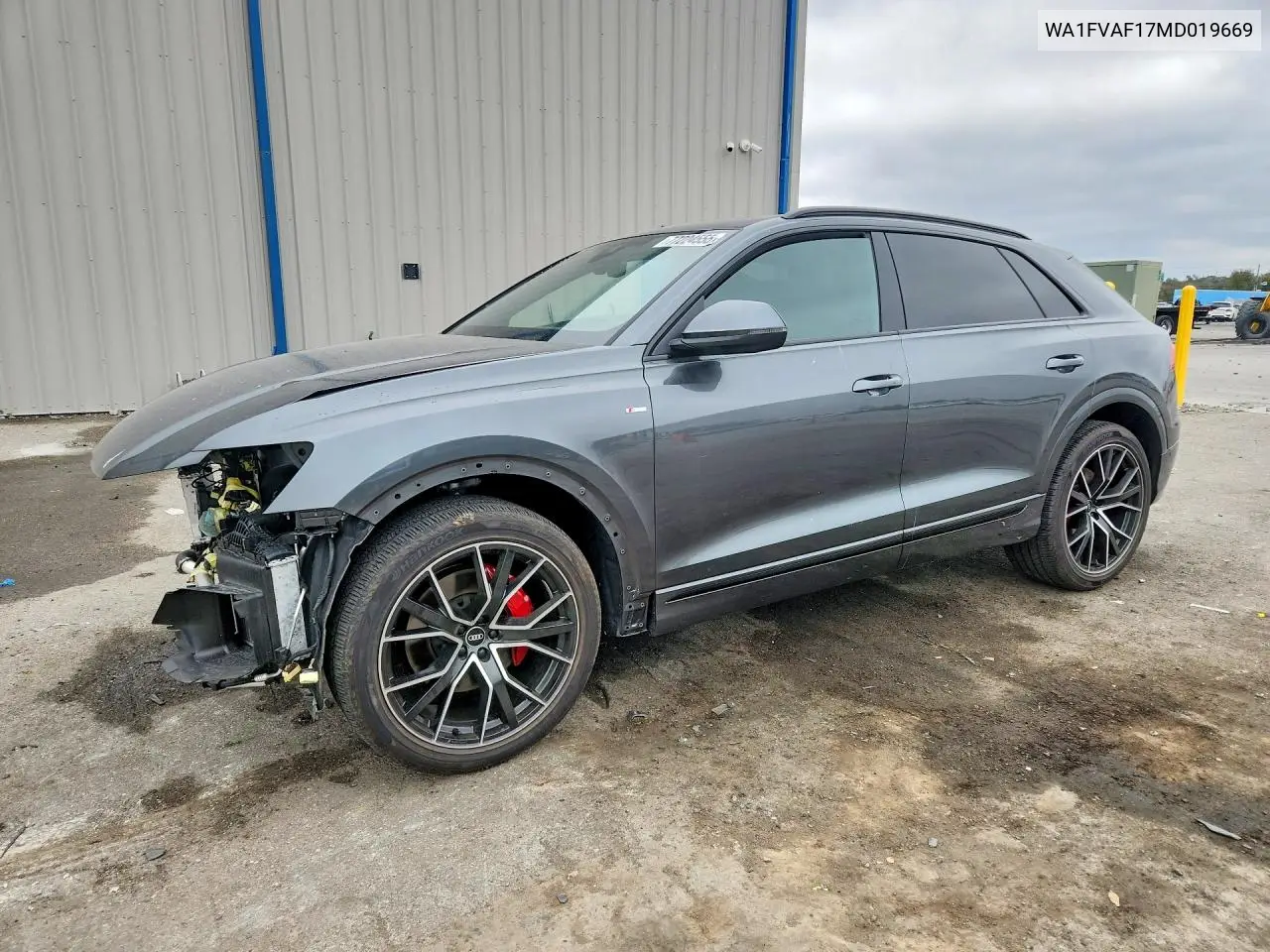 2021 Audi Q8 Prestige S-Line VIN: WA1FVAF17MD019669 Lot: 77224555
