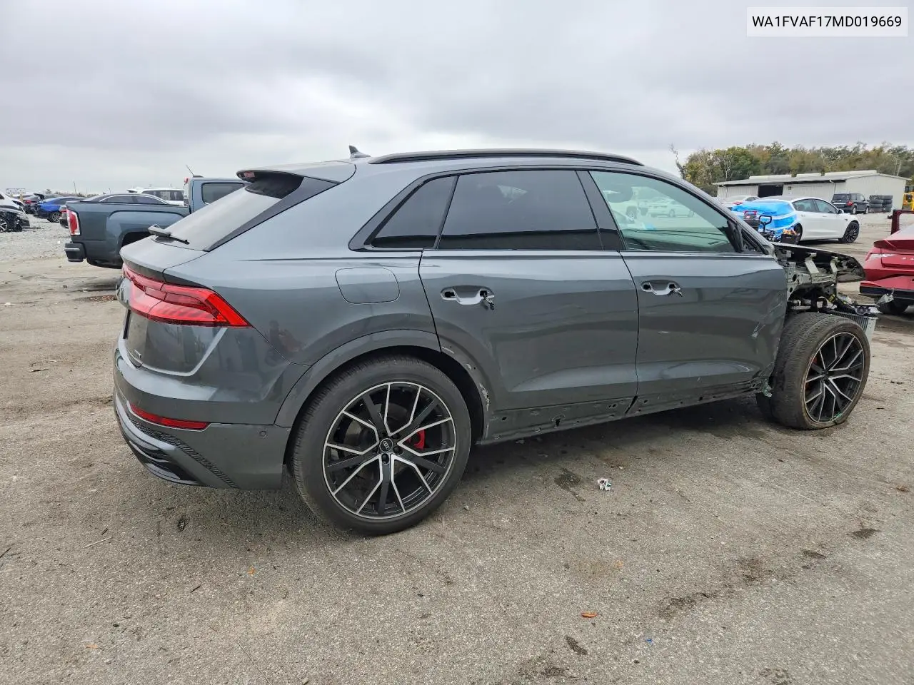 2021 Audi Q8 Prestige S-Line VIN: WA1FVAF17MD019669 Lot: 77224555