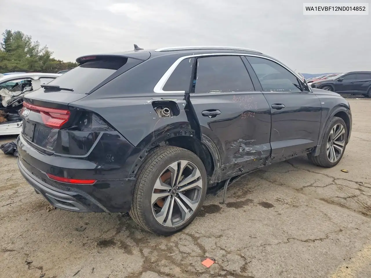 2022 Audi Q8 Premium Plus S-Line VIN: WA1EVBF12ND014852 Lot: 46499156
