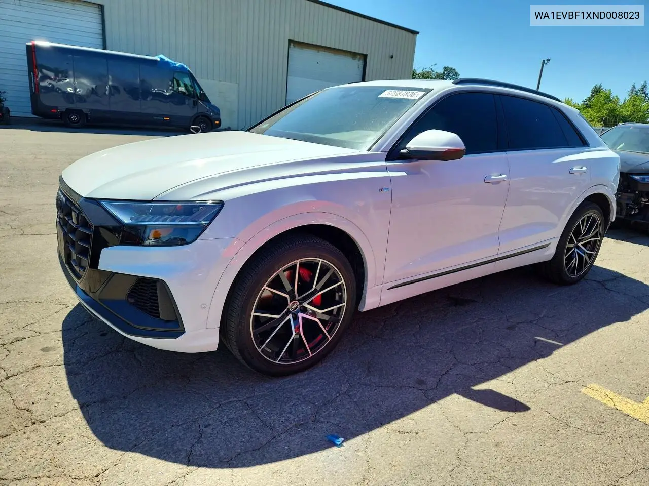 2022 Audi Q8 Premium Plus S-Line VIN: WA1EVBF1XND008023 Lot: 57587836