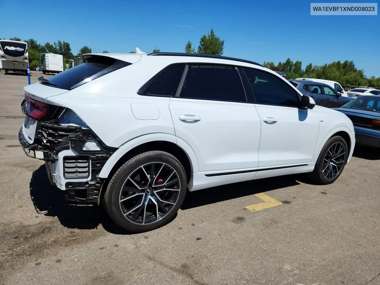 2022 Audi Q8 Premium Plus S-Line VIN: WA1EVBF1XND008023 Lot: 57587836