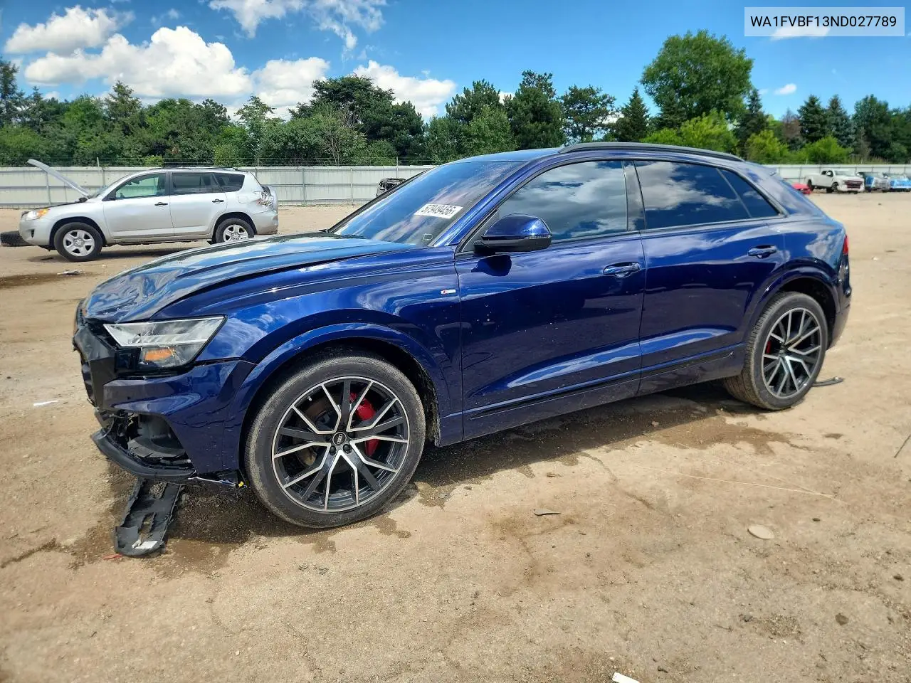 2022 Audi Q8 Prestige S-Line VIN: WA1FVBF13ND027789 Lot: 57949456