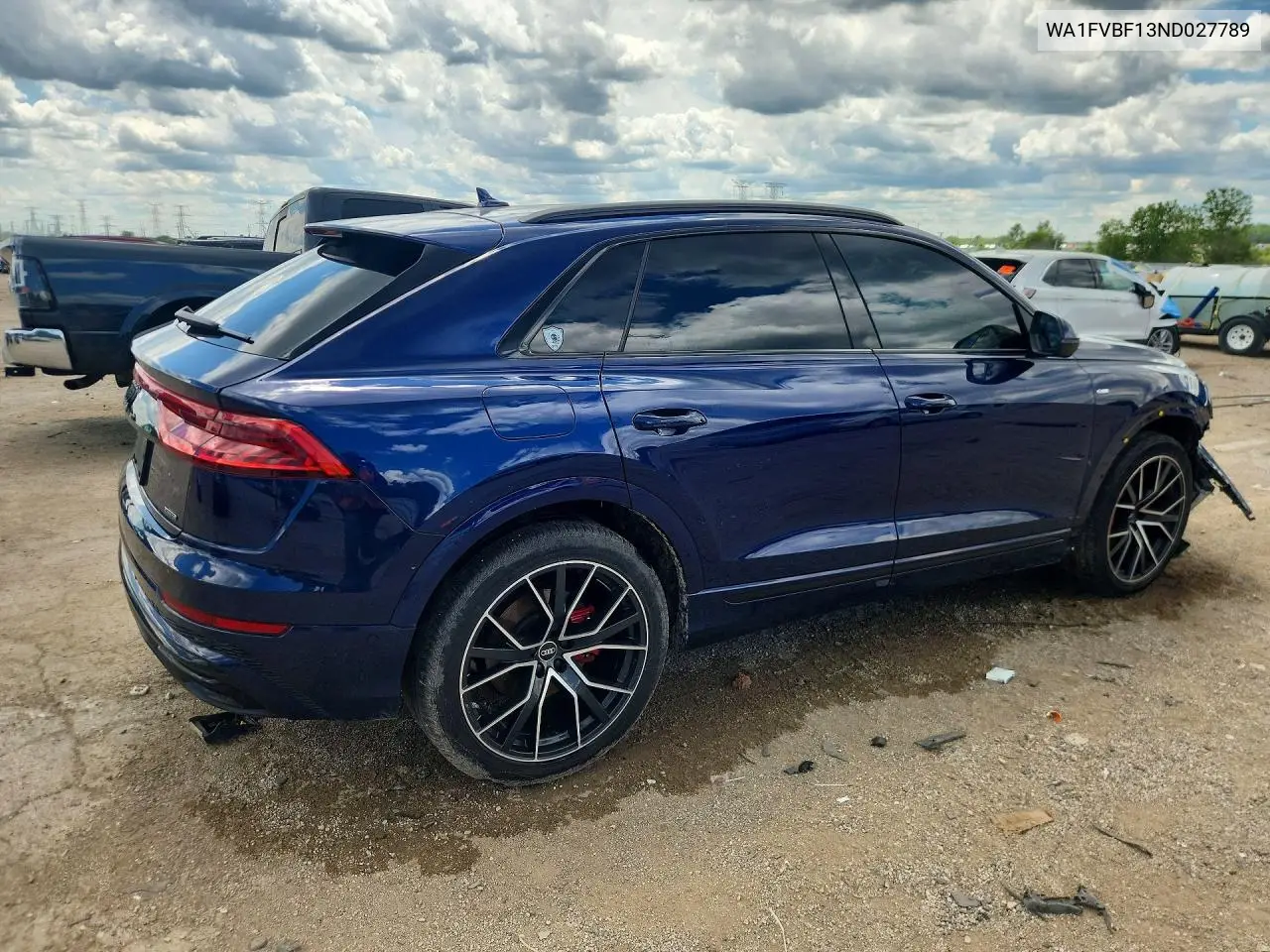 2022 Audi Q8 Prestige S-Line VIN: WA1FVBF13ND027789 Lot: 57949456