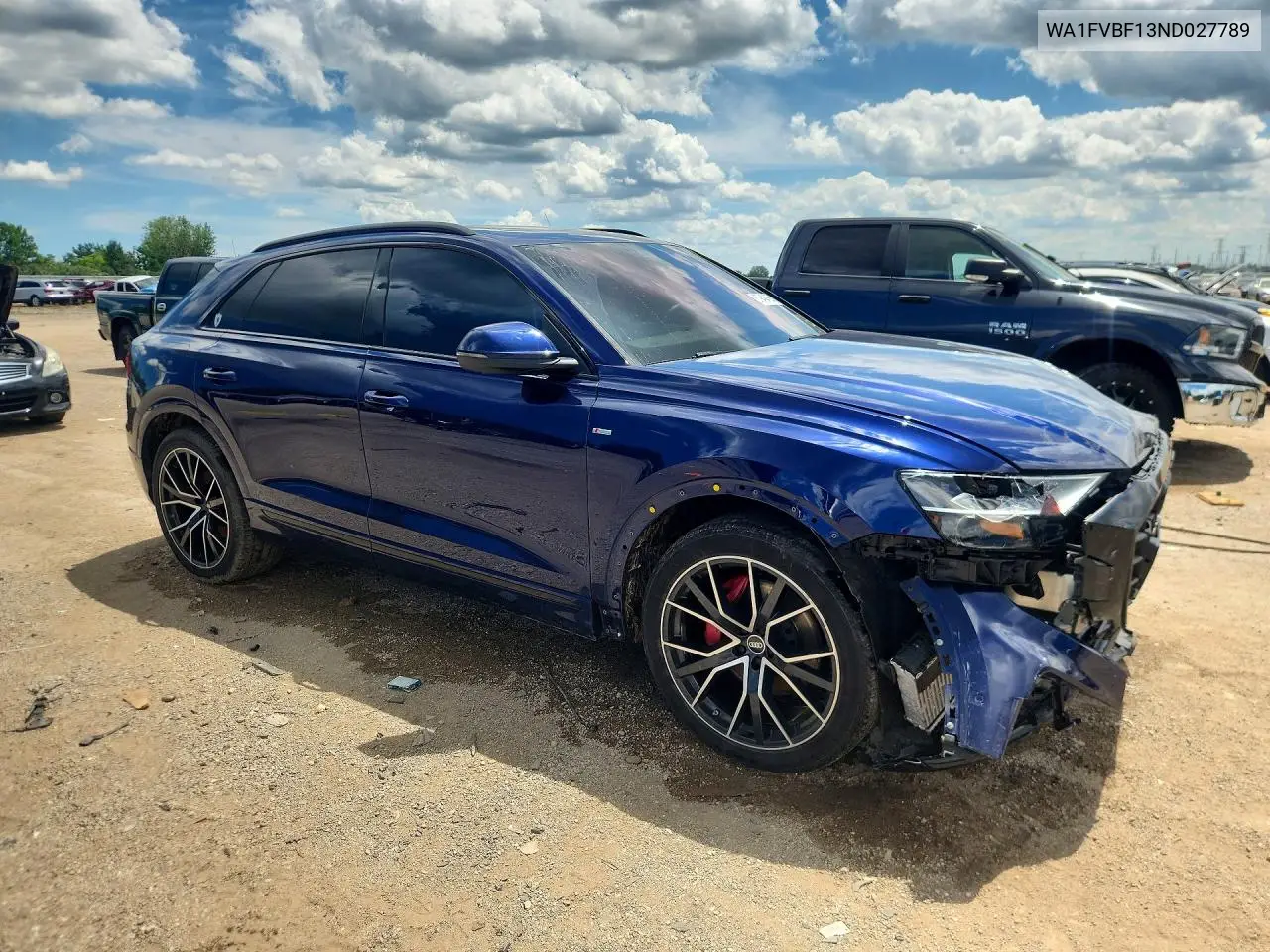 2022 Audi Q8 Prestige S-Line VIN: WA1FVBF13ND027789 Lot: 57949456