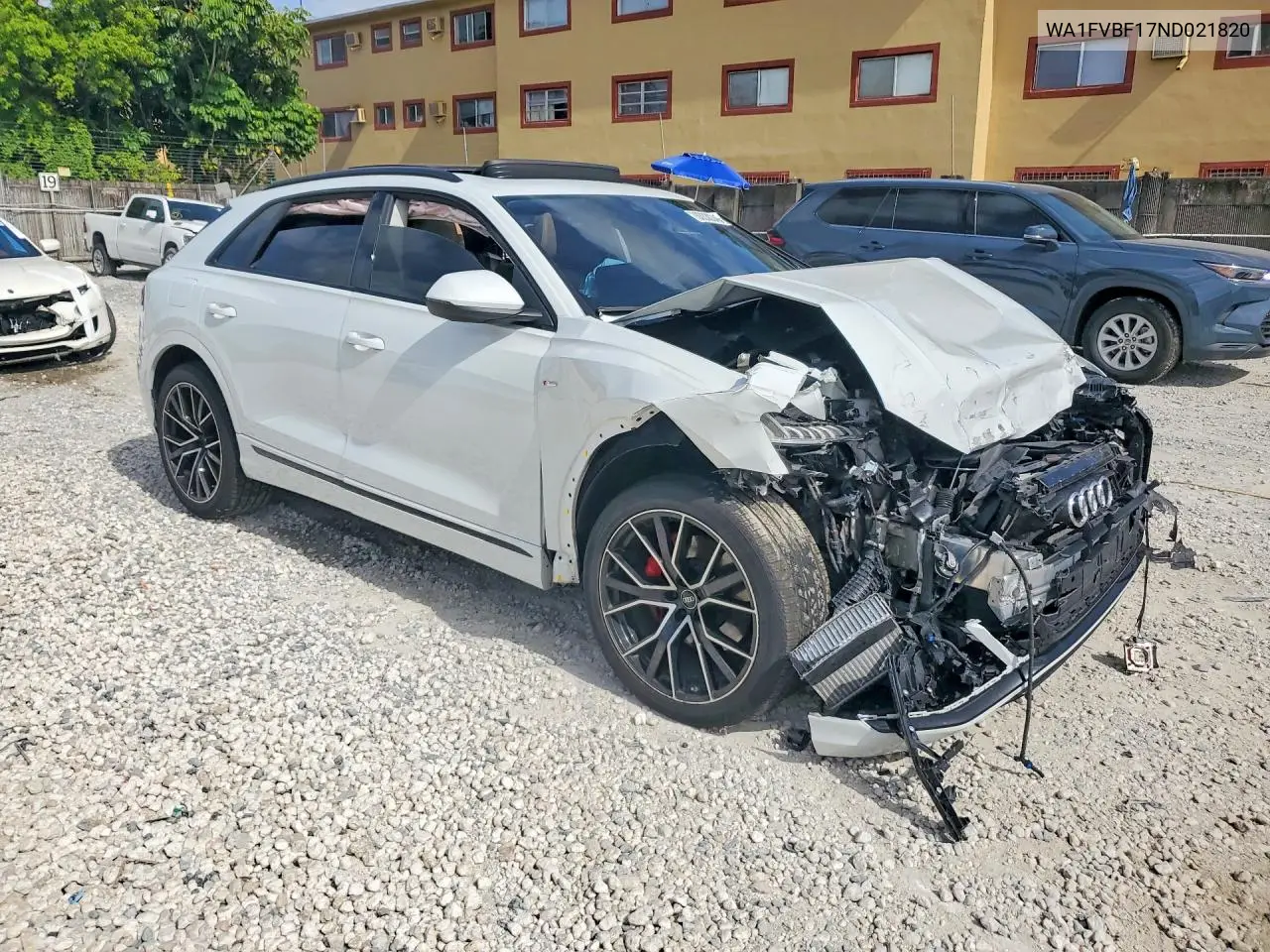 2022 Audi Q8 Prestige S-Line VIN: WA1FVBF17ND021820 Lot: 60330346