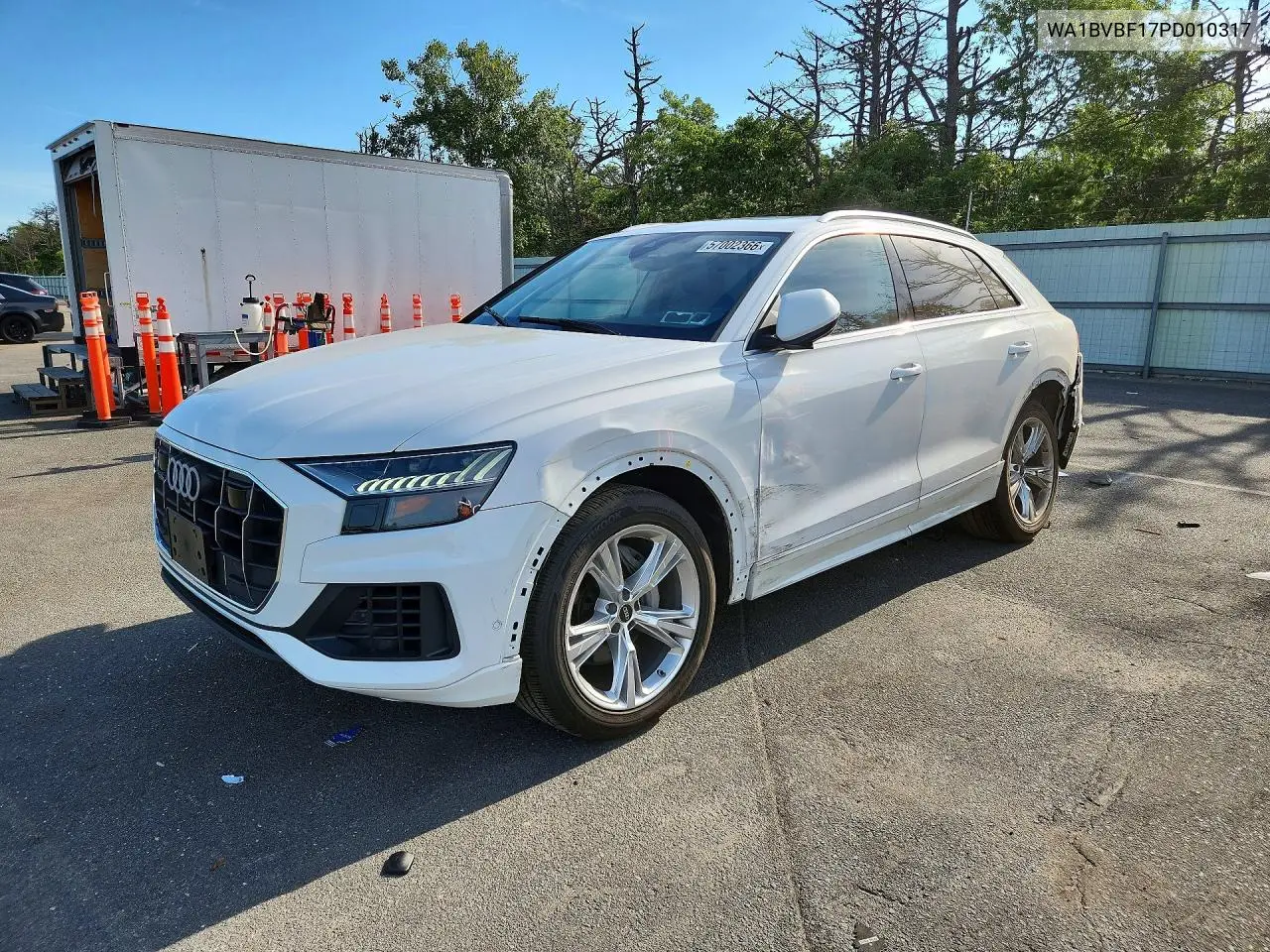2023 Audi Q8 Premium Plus VIN: WA1BVBF17PD010317 Lot: 57002366