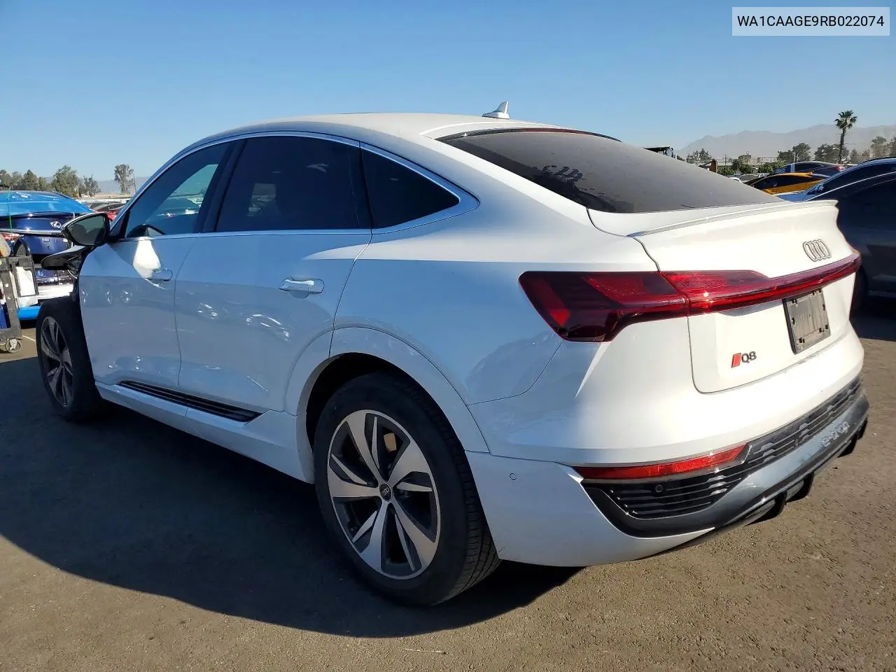 2024 Audi Q8 E-Tron Sportback Premium Plus VIN: WA1CAAGE9RB022074 Lot: 46932326