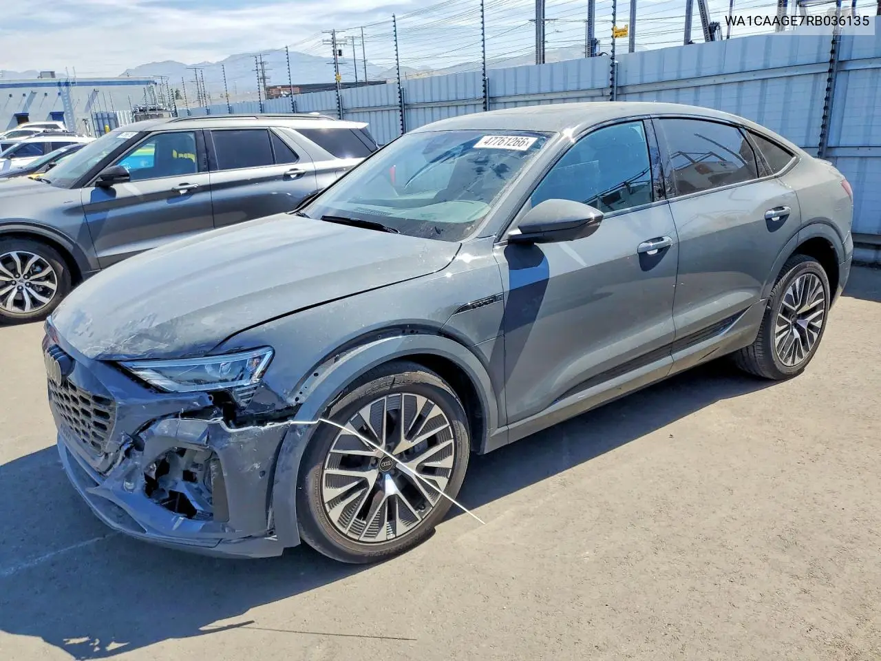 2024 Audi Q8 E-Tron Sportback Premium Plus VIN: WA1CAAGE7RB036135 Lot: 47761266