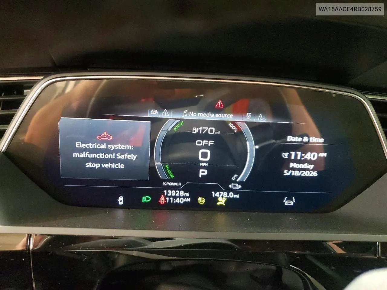 2024 Audi Q8 E-Tron Premium Plus VIN: WA15AAGE4RB028759 Lot: 54012756