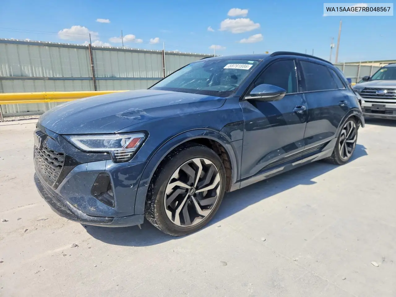 2024 Audi Q8 E-Tron Premium Plus VIN: WA15AAGE7RB048567 Lot: 59791886