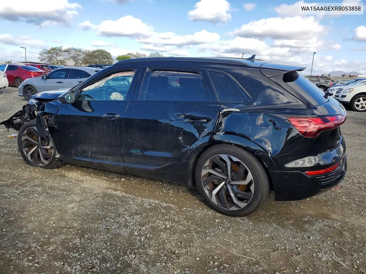 2024 Audi Q8 E-Tron Premium Plus VIN: WA15AAGEXRB053858 Lot: 78146025