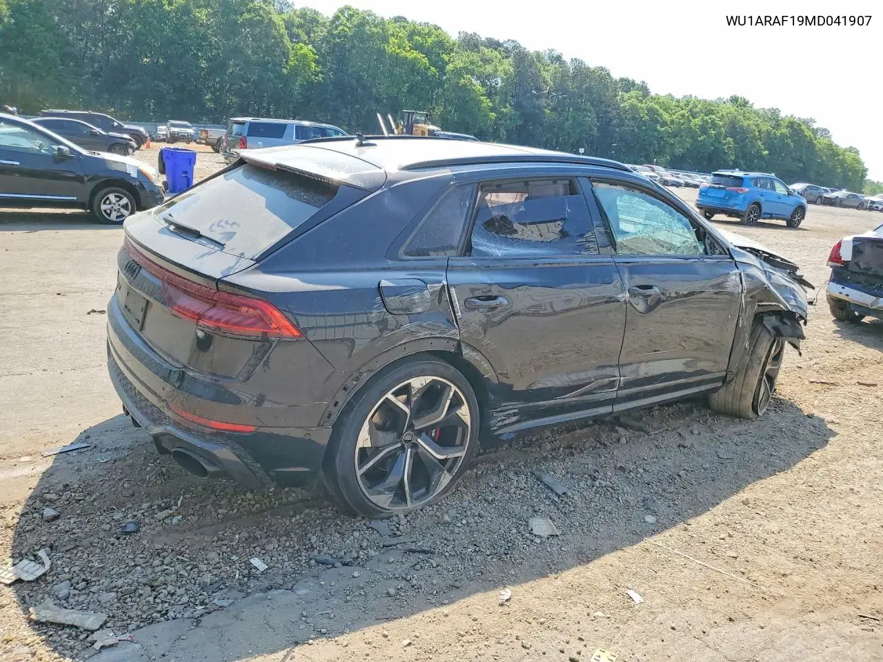 2021 Audi Rs Q8 VIN: WU1ARAF19MD041907 Lot: 50462106