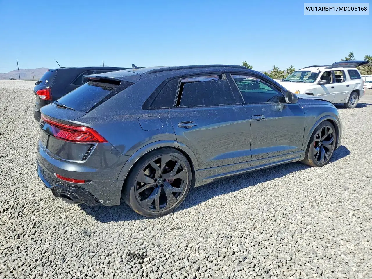 2021 Audi Rs Q8 VIN: WU1ARBF17MD005168 Lot: 85454945