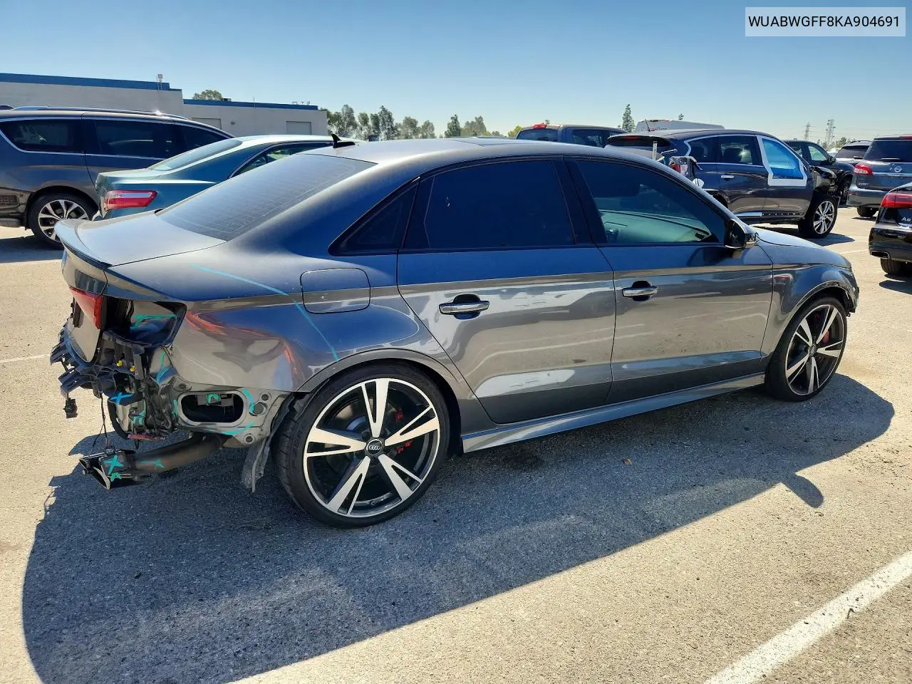 2019 Audi Rs3 VIN: WUABWGFF8KA904691 Lot: 51911486