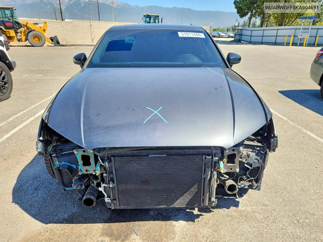 2019 Audi Rs3 VIN: WUABWGFF8KA904691 Lot: 51911486
