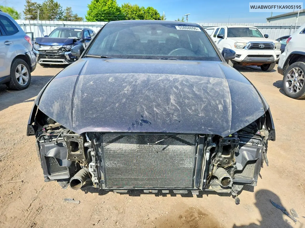 2019 Audi Rs3 VIN: WUABWGFF1KA905195 Lot: 55868096