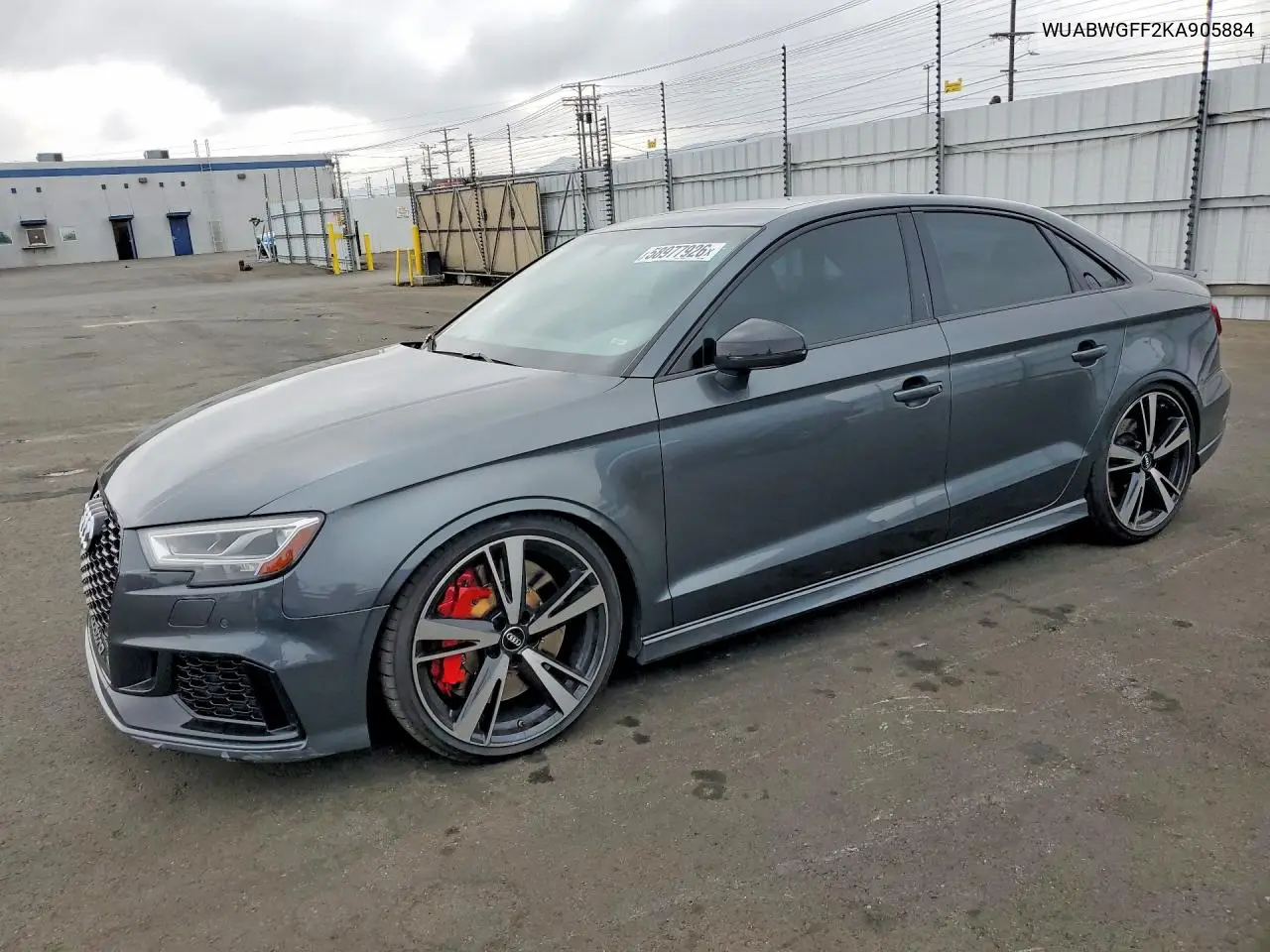 2019 Audi Rs3 VIN: WUABWGFF2KA905884 Lot: 58977926