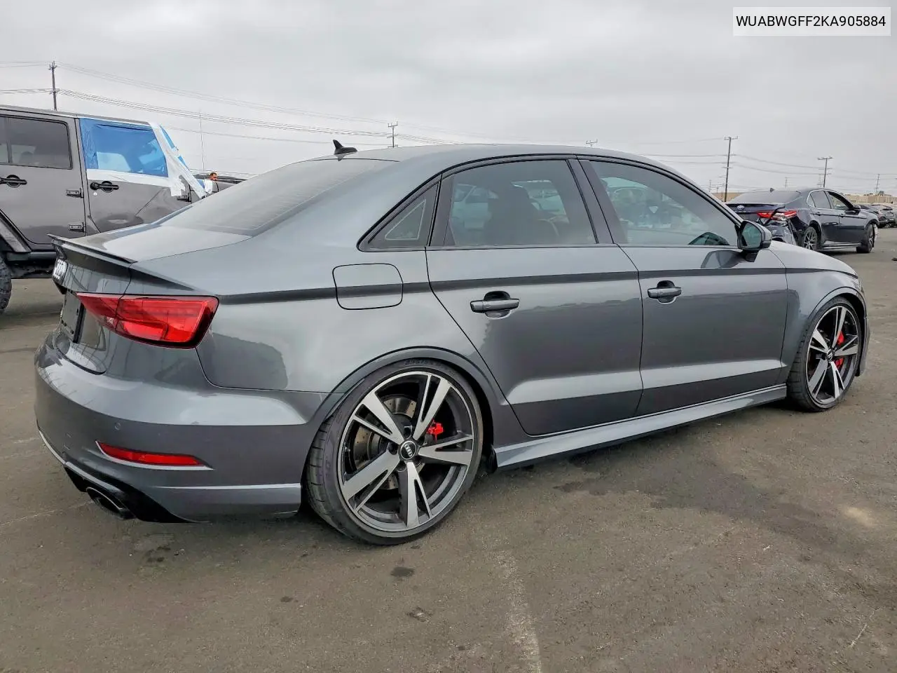 2019 Audi Rs3 VIN: WUABWGFF2KA905884 Lot: 58977926