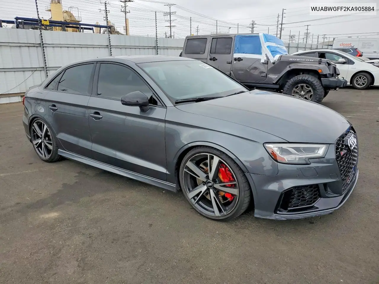 2019 Audi Rs3 VIN: WUABWGFF2KA905884 Lot: 58977926