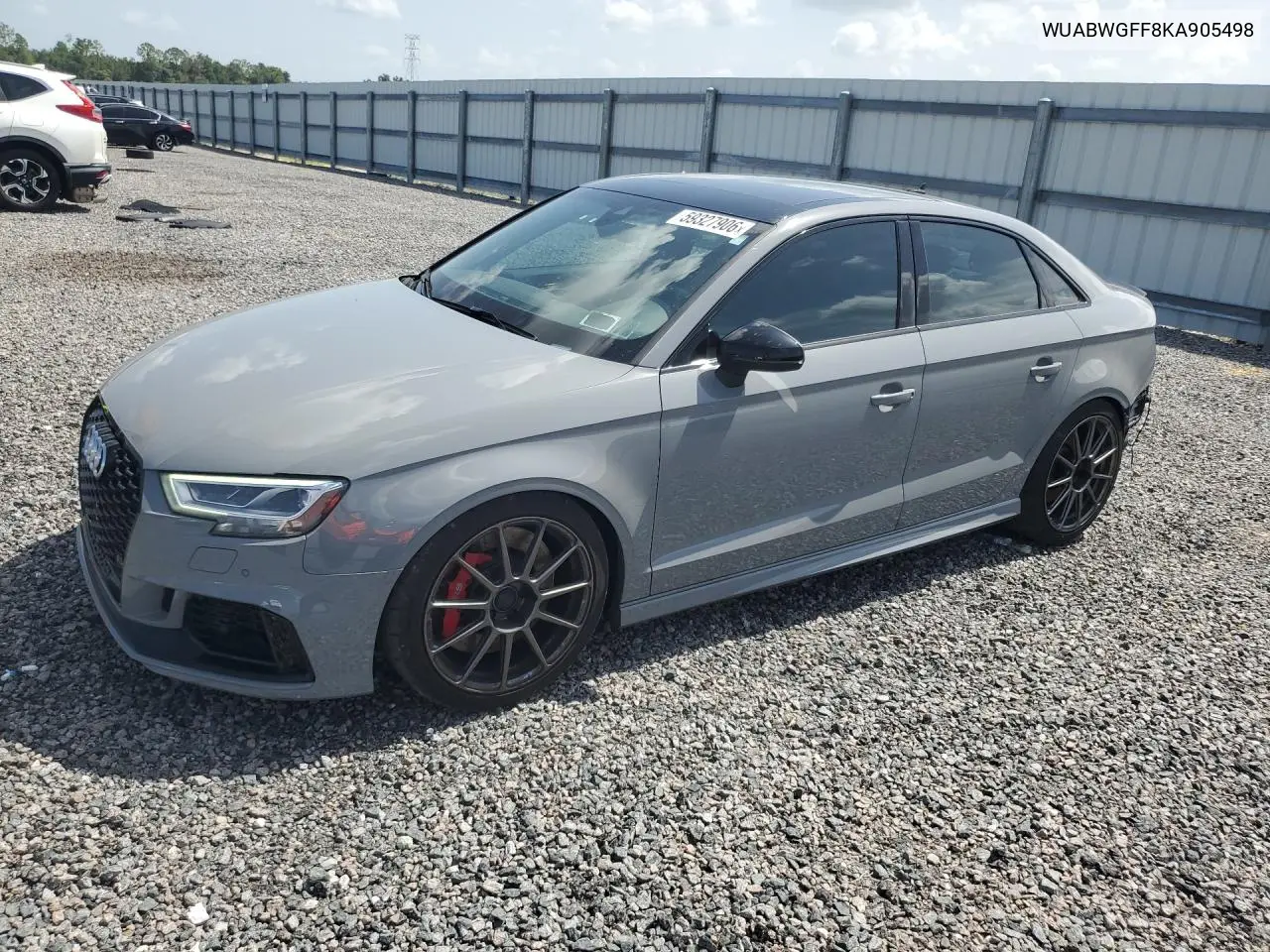 2019 Audi Rs3 VIN: WUABWGFF8KA905498 Lot: 59327906