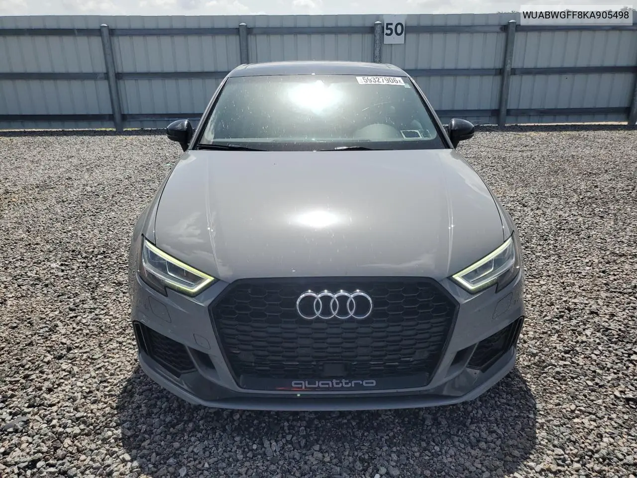 2019 Audi Rs3 VIN: WUABWGFF8KA905498 Lot: 59327906