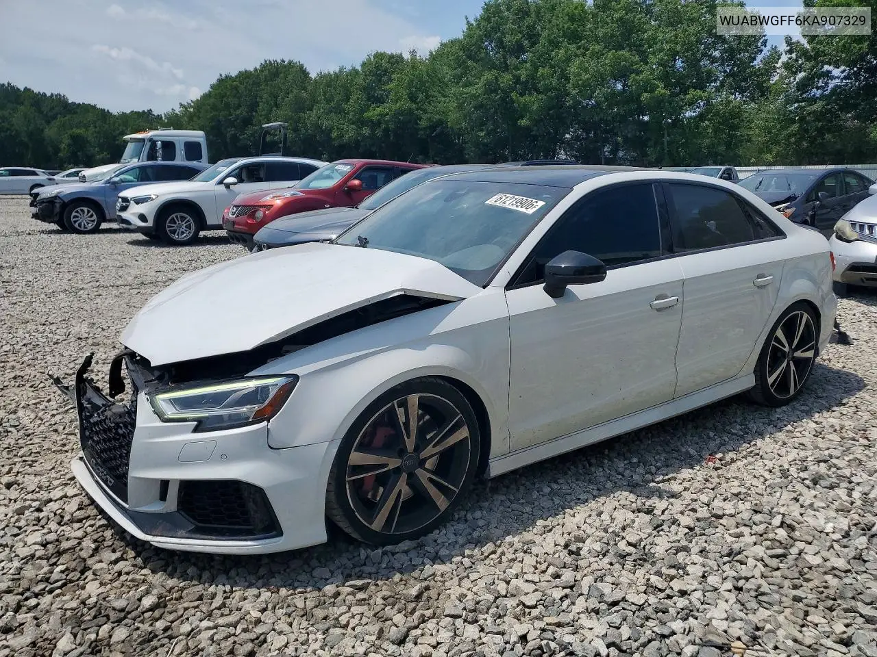 2019 Audi Rs3 VIN: WUABWGFF6KA907329 Lot: 61219906