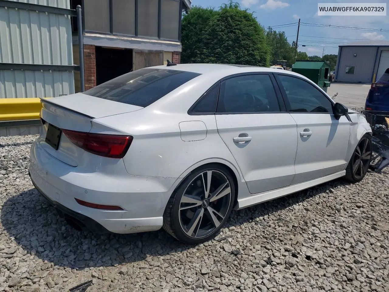 2019 Audi Rs3 VIN: WUABWGFF6KA907329 Lot: 61219906