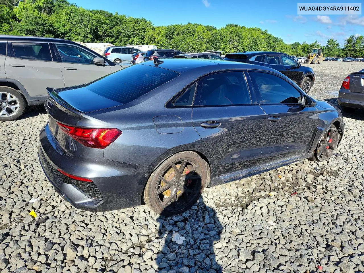 2024 Audi Rs3 VIN: WUAG4DGY4RA911402 Lot: 57161256