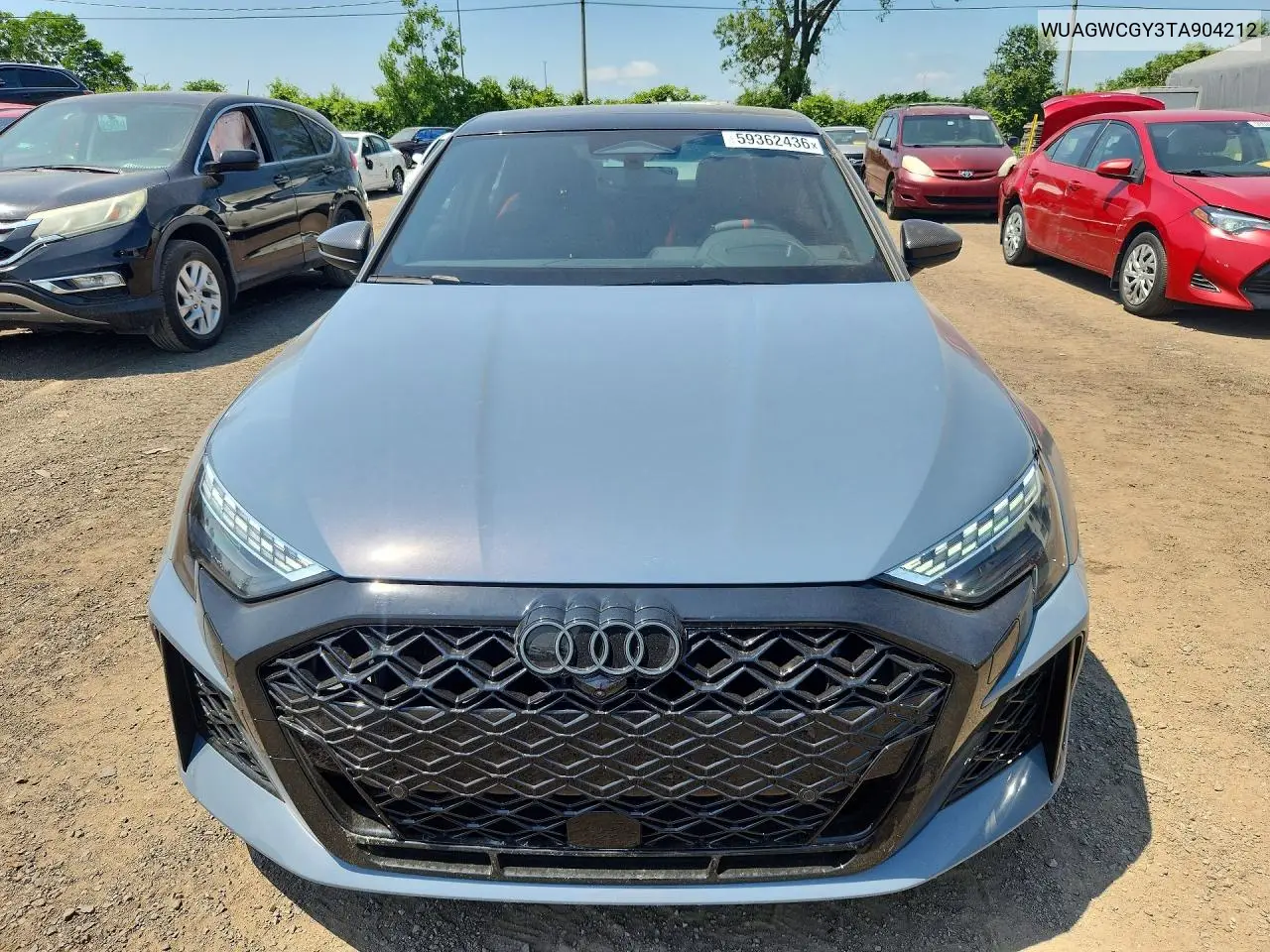 2026 Audi Rs3 VIN: WUAGWCGY3TA904212 Lot: 59362436