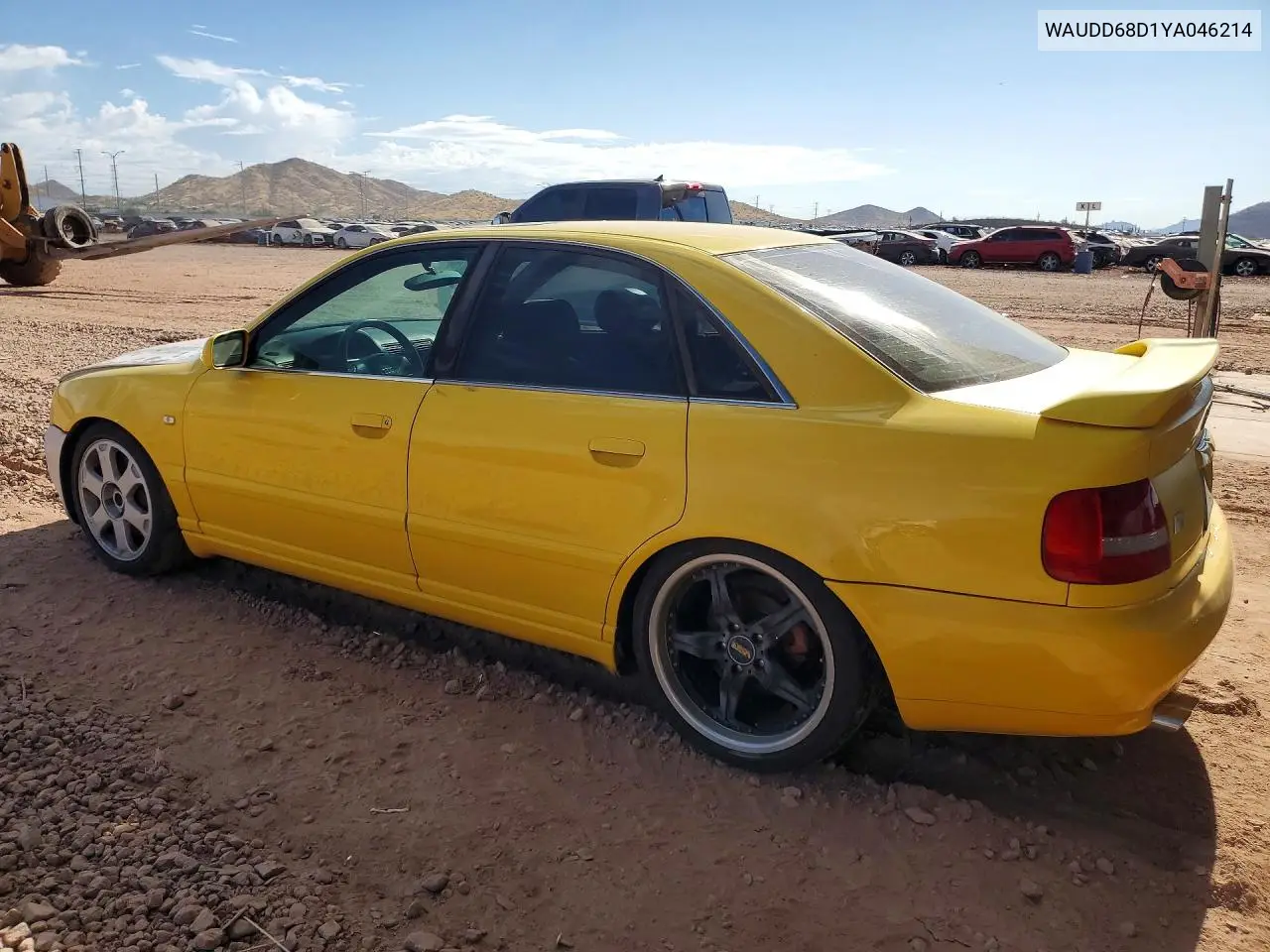 2000 Audi S4 2.7 Quattro VIN: WAUDD68D1YA046214 Lot: 58773166