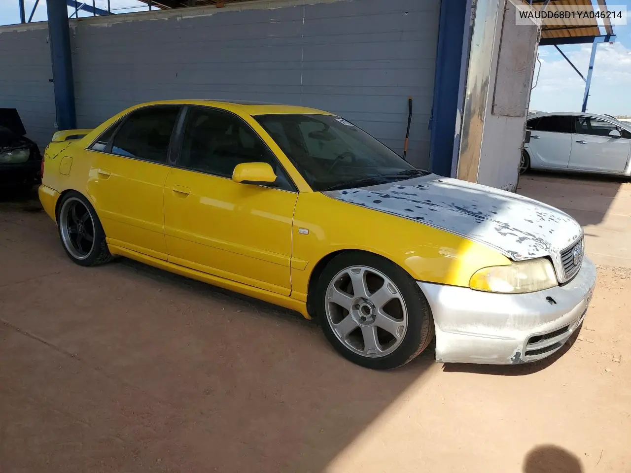 2000 Audi S4 2.7 Quattro VIN: WAUDD68D1YA046214 Lot: 58773166