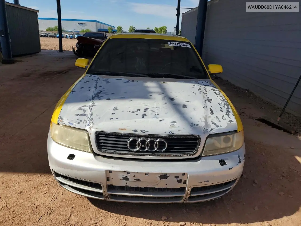 2000 Audi S4 2.7 Quattro VIN: WAUDD68D1YA046214 Lot: 58773166