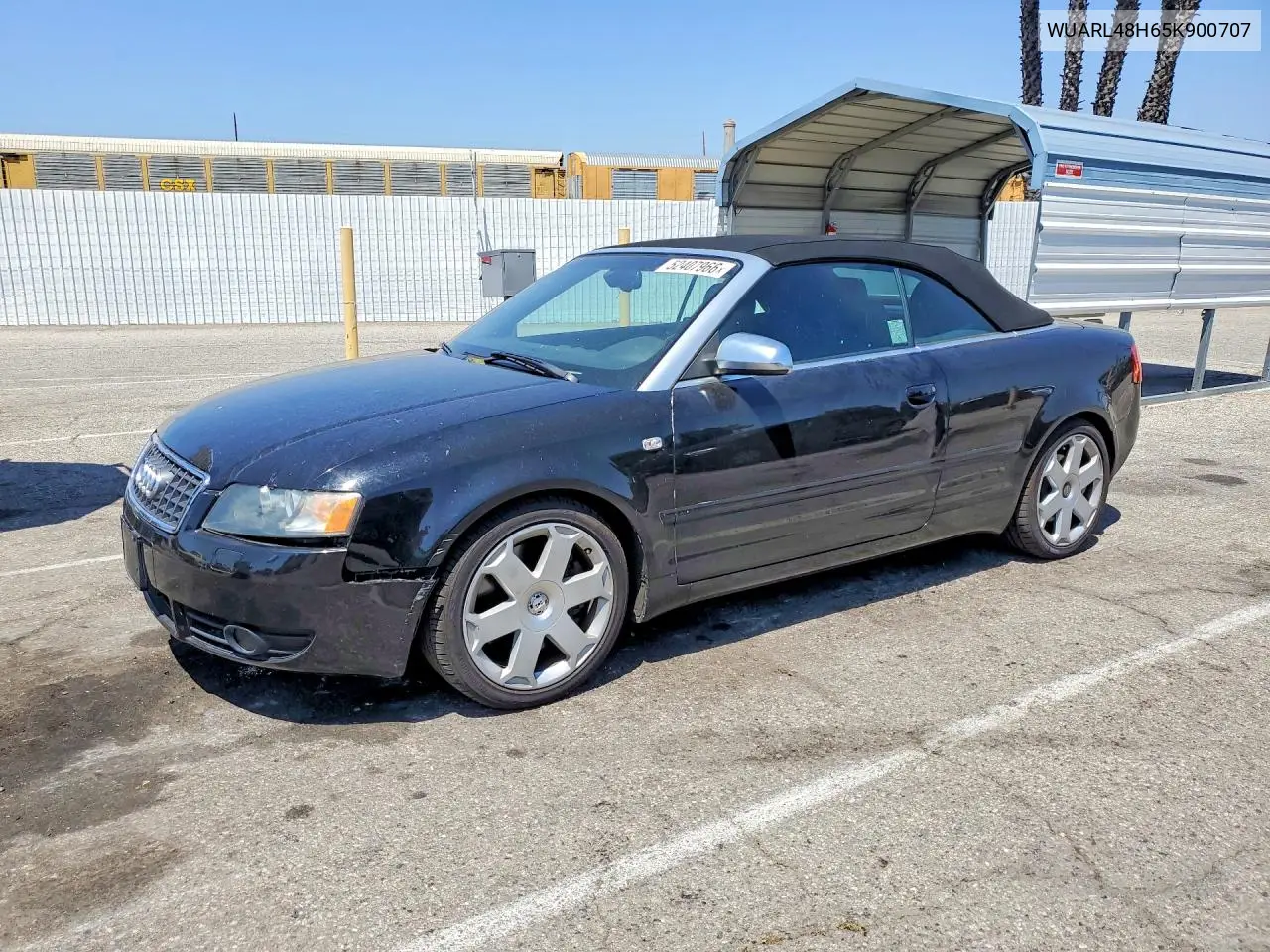 2005 Audi S4 Quattro Cabriolet VIN: WUARL48H65K900707 Lot: 52407966
