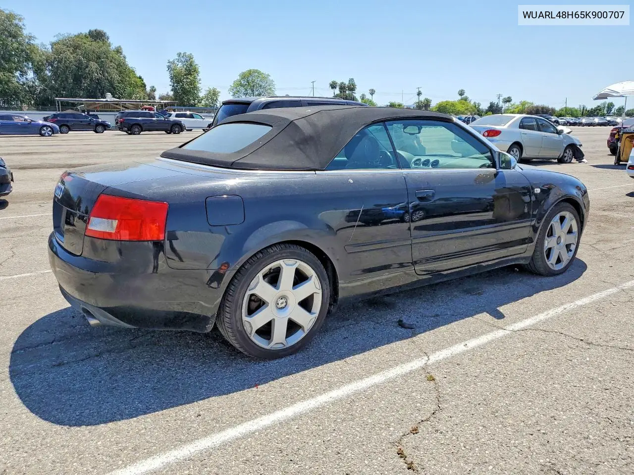 2005 Audi S4 Quattro Cabriolet VIN: WUARL48H65K900707 Lot: 52407966